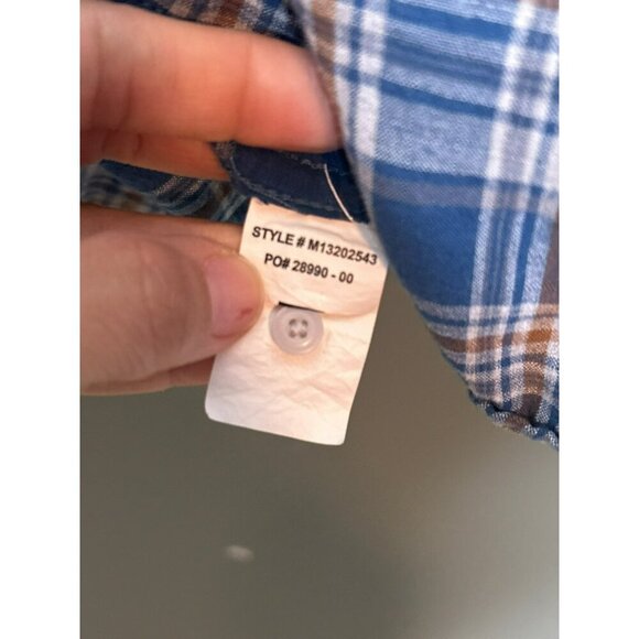 Prana Watchman Men's XXL Plaid Short Sleeve Button Up Shirt - Picture 7 of 7